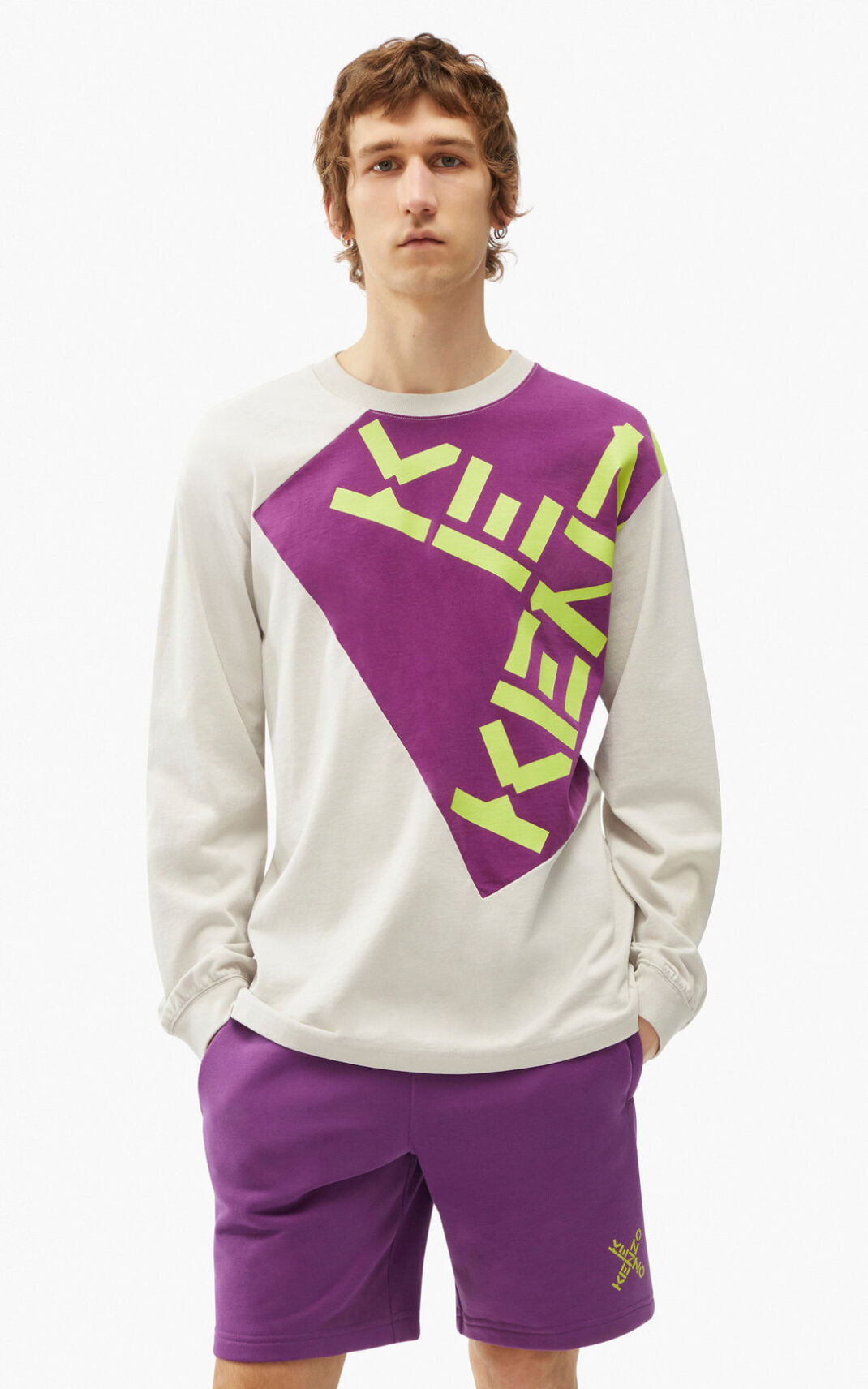 T Shirt Kenzo Sport Big X Homme Violette | RBNP-72069